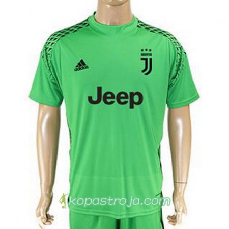Billiga Fotbollströjor Juventus Målvakt Grön tröja 2017/18 Kortärmad