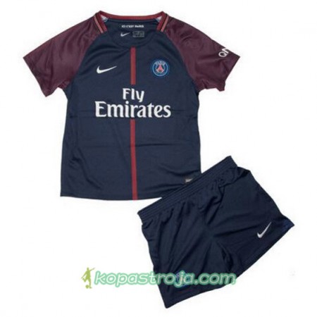 Billiga Fotbollströjor Paris SG Barn Hemma tröja 2017/18 Kortärmad