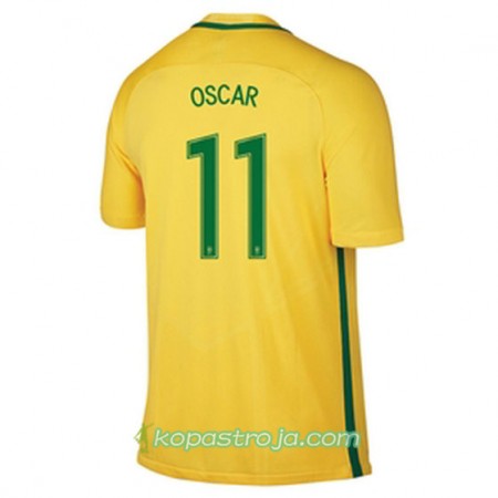 Billiga Fotbollströjor Brasilien OSCAR Hemma tröja 2016/17 Kortärmad