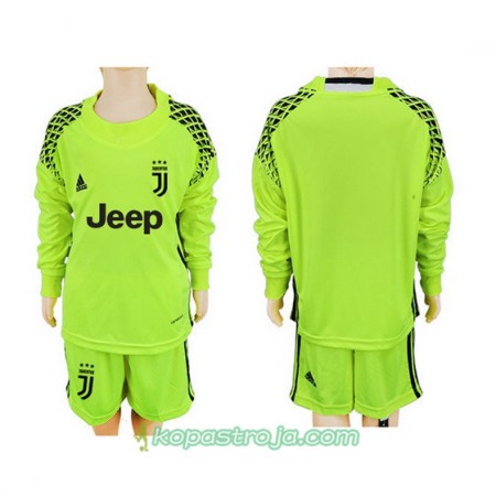 Billiga Fotbollströjor Juventus Barn fluorescence tröja 2017/18 Långärmad