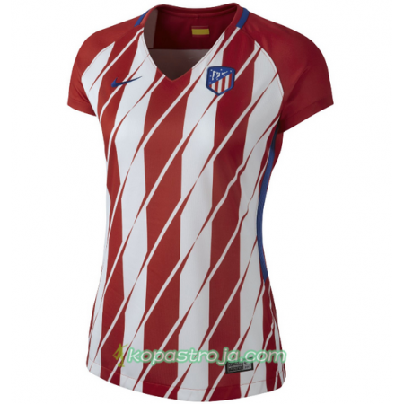 Billiga Fotbollströjor Atlético Madrid Dam Hemma tröja 2017/18 Kortärmad