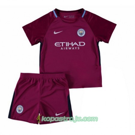 Billiga Fotbollströjor Manchester City Barn Borta tröja 2017/18 Kortärmad