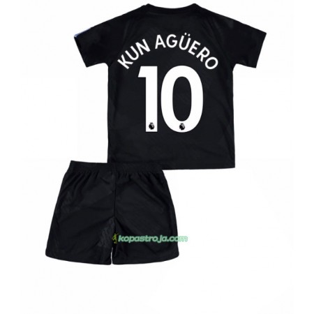 Billiga Fotbollströjor Manchester City Sergio Aguero 10 Barn Tredje tröja 2017/18 Kortärmad