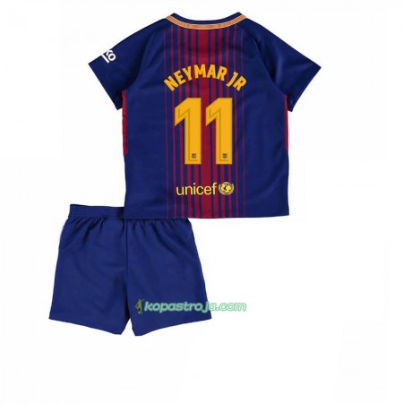 Billiga Fotbollströjor FC Barcelona Neymar Jr 11 Barn Hemma tröja 2017/18 Kortärmad