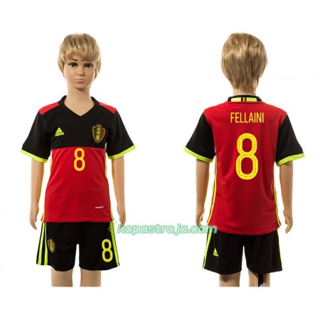 Billiga Fotbollströjor Belgien Fellaini 8 Barn Hemma tröja 2016 Kortärmad