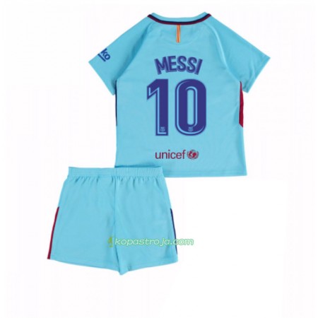 Billiga Fotbollströjor FC Barcelona Lionel Messi 10 Barn Borta tröja 2017/18 Kortärmad