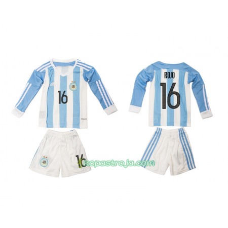 Billiga Fotbollströjor Argentina Rojo 16 Barn Hemma tröja 2016 Långärmad