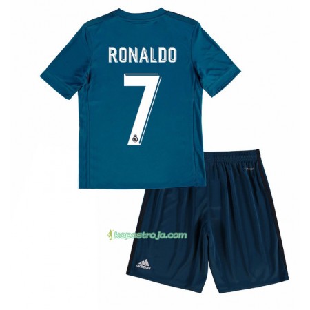 Billiga Fotbollströjor Real Madrid Cristiano Ronaldo 7 Barn Tredje tröja 2017/18 Kortärmad