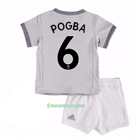 Billiga Fotbollströjor Manchester United Paul Pogba 6 Barn Tredje tröja 2017/18 Kortärmad