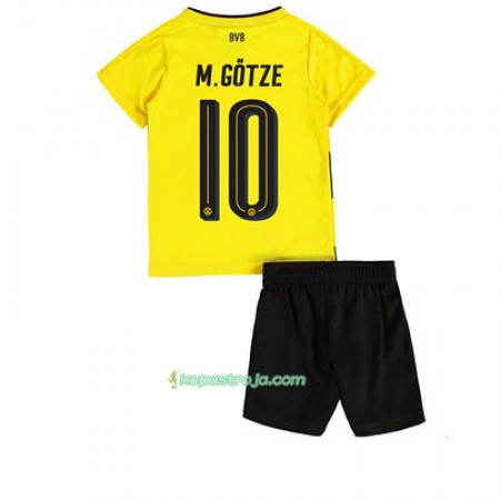Billiga Fotbollströjor Borussia Dortmund Mario Gotze 10 Barn Hemma tröja 2017/18 Kortärmad