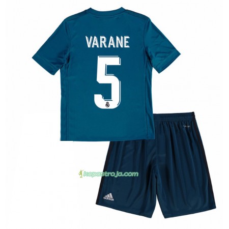 Billiga Fotbollströjor Real Madrid Raphael Varane 5 Barn Tredje tröja 2017/18 Kortärmad
