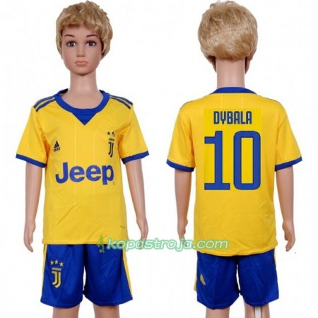 Billiga Fotbollströjor Juventus Paulo Dybala 10 Barn Borta tröja 2017/18 Kortärmad