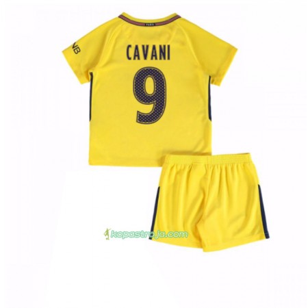 Billiga Fotbollströjor Paris SG Edinson Cavani 9 Barn Borta tröja 2017/18 Kortärmad