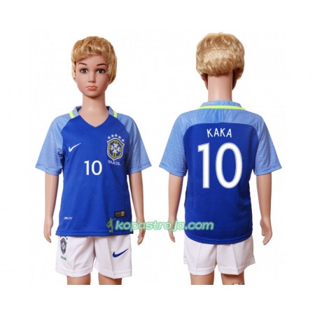 Billiga Fotbollströjor Brasilien Kaka 10 Barn Hemma tröja 2016 Kortärmad