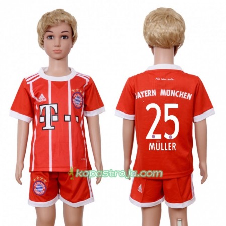Billiga Fotbollströjor FC Bayern München Thomas Muller 25 Barn Hemma tröja 2017/18 Kortärmad