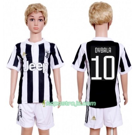 Billiga Fotbollströjor Juventus Paulo Dybala 10 Barn Hemma tröja 2017/18 Kortärmad
