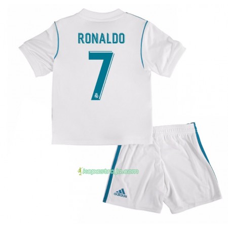 Billiga Fotbollströjor Real Madrid Cristiano Ronaldo 7 Barn Hemma tröja 2017/18 Kortärmad