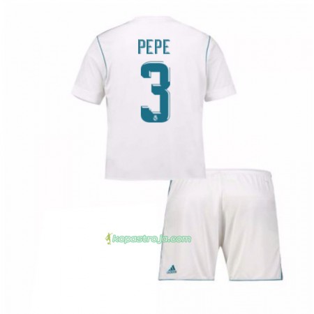 Billiga Fotbollströjor Real Madrid Pepe 3 Barn Hemma tröja 2017/18 Kortärmad