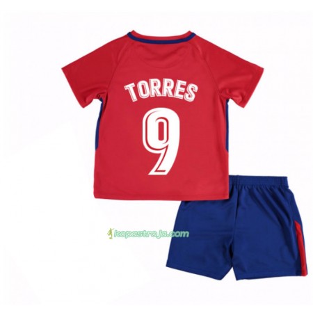 Billiga Fotbollströjor Atlético Madrid Fernando Torres 9 Barn Hemma tröja 2017/18 Kortärmad