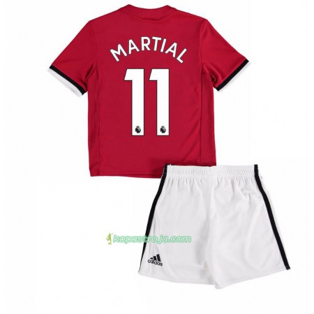 Billiga Fotbollströjor Manchester United Anthony Martial 11 Barn Hemma tröja 2017/18 Kortärmad