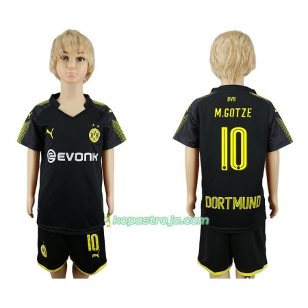 Billiga Fotbollströjor Borussia Dortmund Mario Gotze 10 Barn Borta tröja 2017/18 Kortärmad