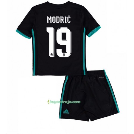 Billiga Fotbollströjor Real Madrid Luka Modric 19 Barn Borta tröja 2017/18 Kortärmad